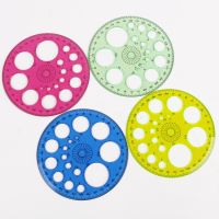 1PC Stationery 360 Degrees Round Ruler Transparent Template Circle Patchwork Foot Office and School Drafting Supplies Rulers