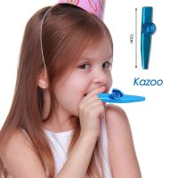 【Moon Musical】12เซนติเมตรโลหะ Kazoo เด็กผู้ใหญ่เบาปากขลุ่ย Kaสวนสัตว์เครื่องดนตรีเริ่มต้นคนรักเพลงสหายที่ดีสำหรับกีต้าร์