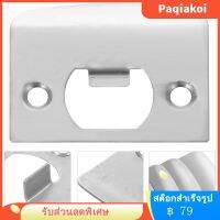 Paqiakoi 4PCS ประตูล็อคแผ่นสแตนเลสสตีลเพลทสำหรับประตูภายใน (D-Keyhole)