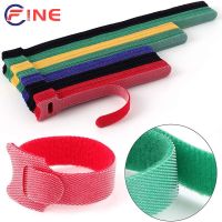 T-type Cable Ties Wire Reusable Cord Organizer Wire Fastener Straps Colored Nylon Hook Loop Computer Data Fastener Magic Tape Cable Management