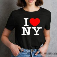 เสื้อยืดผู้ชาย I Love NY New York เสื้อฤดูร้อนแขนสั้นเสื้อยืดพิมพ์ลายตลกสีดำสีขาวสีชมพูเสื้อยืดเสื้อผ้าสาวฮาราจูกุ Y2k