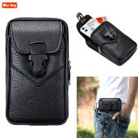 Universal Double Mobile Phone Bag for iPhone for Samsung for Huawei For Xiaomi Redmi For Meizu Case Waist Bag Belt Leather Pouch