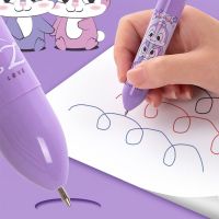 MAGNAA ของขวัญน่ารักสำหรับเด็กผู้หญิง0.5มม. ปากกานมปากกาอัตโนมัติปากกาลูกลื่นปากกาลูกลื่นสามารถกดได้ปากกาเขียนปากกาการ์ตูน