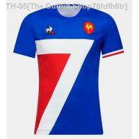 ♈♦ French Home Rugby Football Le Coq gaulois Jerseys T-shirt Men Sport Team Ragbi Sukan Outdoor Training Sports Game