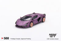 MINI GT 1:64 Sian FKP 37 Matte Viola SE30รถโมเดล Diecast พิเศษฮ่องกง