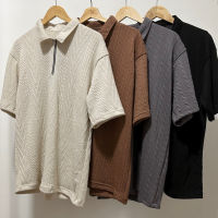 CAMEL KNIT POLO เสื้อไหมพรมถักทรงโอเวอร์ไซส์