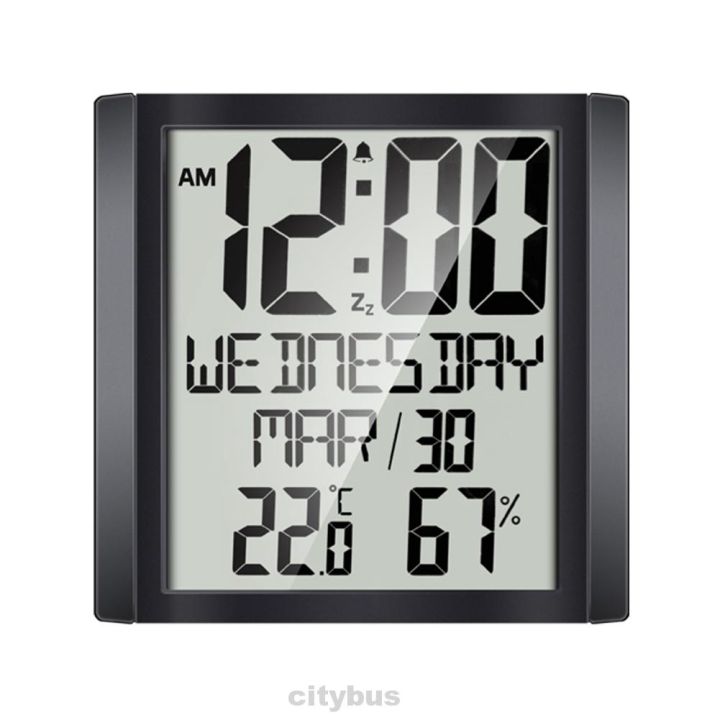 นาฬิกาดิจิตอลติดผนังแสดงวันที่อุณหภูมิ