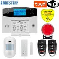 Tuya WiFi GSM home Security Protection smart Alarm System LCD screen Burglar kit Mobile APP Remote Control Arm and Disarm