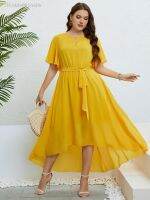 【hot】❁❧✽  3XL 4XL Size Clothing V-neck Waist Lace-up Woman Female Skirt