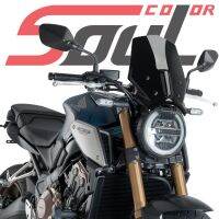 กระจกบังลมสำหรับเล่นกีฬามอเตอร์ไซค์ CB650R แผ่นบังแดดหน้ารถเข้ากับฮอนด้านีโอสปอร์ตคาเฟ่19-22 2019 2020 2021 2022ฟองคู่