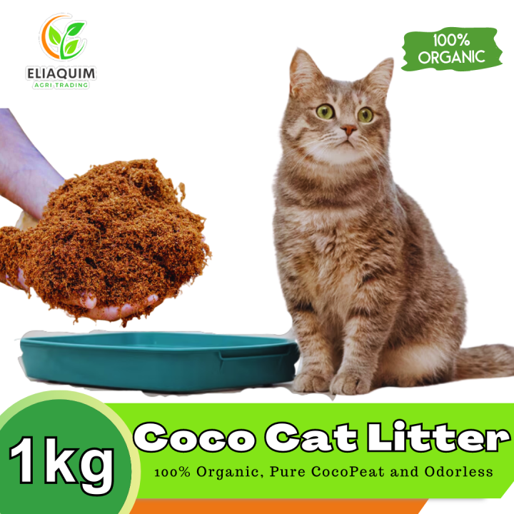 CAT LITTER 1 KILOGRAM PER PACK VERY ORGANIC ODORLESS COCO PEAT, SAFE ...