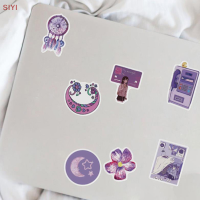 SIYI?Gift?Cheap? 50pcs การ์ตูนอะนิเมะสีม่วงสไตล์สาวสติกเกอร์กีตาร์สเก็ตบอร์ด Graffiti Sticker