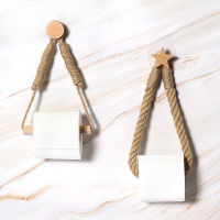 Many Styles Kitchen Roll Napkin Holders Towel Dispenser Accessory Hanging Rope Wooden Toilet Paper Holder for Bathroom Decor