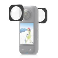 【ออนไลน์】สำหรับ Insta360 X3 PULUZ ที่ป้องกันเลนส์ฝาติดป้องกันกระจกออปติคอล (สีดำ)