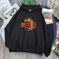 San Francisco California Vintage School Bus Sweatshirt Man Oversize Crewneck Hoodies Pattern Fitness Clothes Autumn Fleece Hoody Size Xxs-4Xl