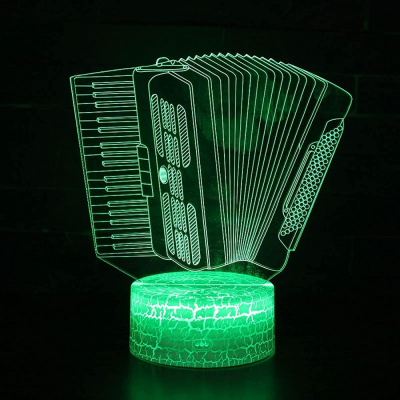 Nighdn 3D Accordion Night Light Illusion Lamp 16 Color Change Remote Control USB Powered LED Table Lamp Gift Valentines Birthday