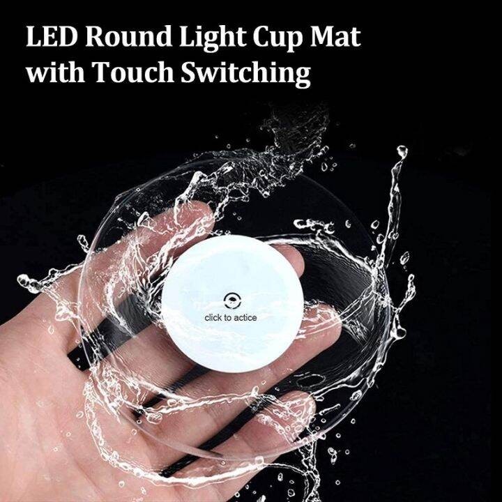 40pcs-led-luminous-coaster-holder-mug-stand-light-bar-mat-table-placemat-party-drink-glass-creative-pad-round-home-decor-kitchen