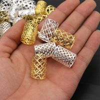 【cw】 30-60pcs/lot Dreadlocks Beads Metal Dread and Hair Rings Locks Cuffs Decoration Braiding Jewelry