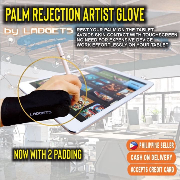 Ladgets Artist Glove Left Hand - Quality 2 Finger Drawing Glove, Painting,  Digital Tablet, Stylus