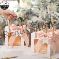 【hot sale】 ◙☍ B41 Gift Bag Transparent Window Paper Bag with Ribbon Raffia Teachers Day Gift Bag Birthday Party Goodie Bag Thank You Bag