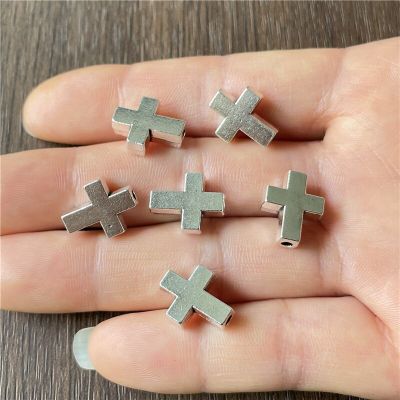 JunKang 10pcs cross islam faith connection perforated beads for jewelry making DIY handmade bracelet necklace accessories DIY accessories and others