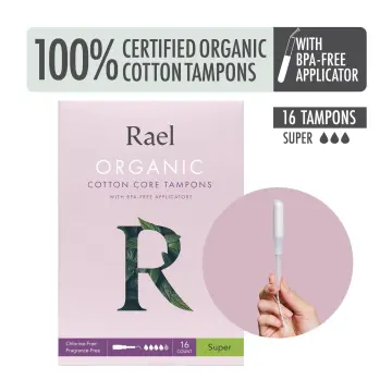 Organic Cotton Tampons with Applicator - Regular
