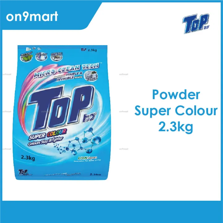 TOP Powder Laundry Detergent Super Colour 2.3kg Lazada