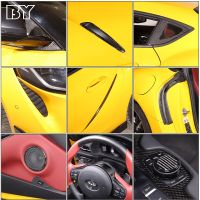 For Toyota GR Supra A90 2019-2022 Soft Carbon Fiber Stee Wheel Cover Trim Sticker Interior Decoration Car Essories