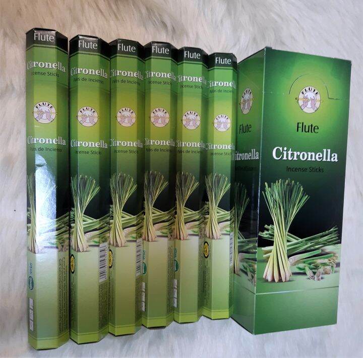 Flute Incense Pack Citronella (20 sticks, 9 inches) Lazada PH