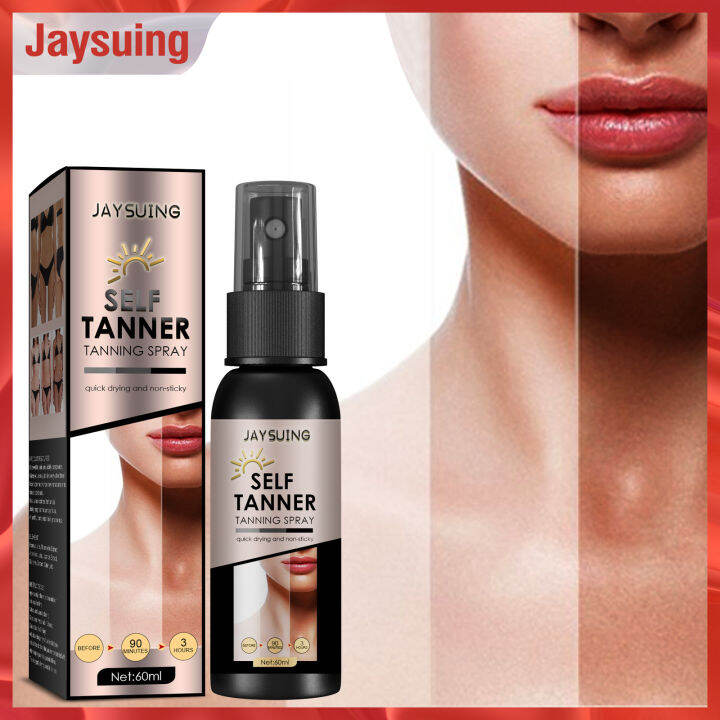 Jaysuing Tinted Self Tanning Spray Body Bronzer Skin Longlasting