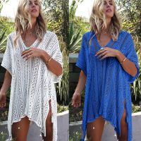 【CC】 Cover-ups Hollow Out Vacation Beach Covers Protection Clothing Female Swimsuit Jacket