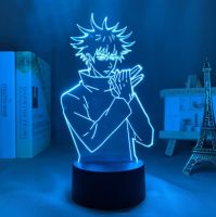 Cartoon Anime Satoru Gojo Jujutsu Kaisen 3D Lamp Led Night Light Cartoon Friendship Comic Sensor Lamp nightlight