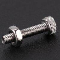 50Set M2x10mm Hex Socket Head Knurled Cap Screws Bolts Nut