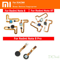 เครื่องสแกนเนอร์เซ็นเซอร์ลายนิ้วมือ,ปุ่มโฮมเชื่อมต่อเมนบอร์ดสำหรับ Xiaomi Redmi Note 8 8T 8 Pro สายยืดหยุ่น