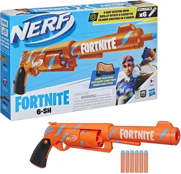 NERF Fortnite B-AR Motorized Dart Blaster - Fortnite Converge Wrap,  Motorized 10-Dart Blasting, 10-Dart Clip, 10 Official Elite Darts