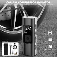 Car Air Compressor Inflator Digital Mini Electrical Air Pump Dual-use 6000mAh Power Bank Portable Wireless Tire Inflatable Pump