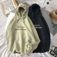 Privathinker I have a little dream Women Hoodies Thicken Fleece Girls Hooded Sweatshirts 2022 Korean Female Casual Pullovers