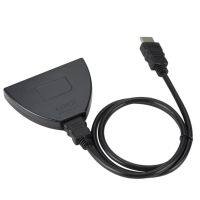 ZZERVU 3 in 1 OUT อุปกรณ์สลับสามพอร์ต ตัวแยกตัวสลับ ตัวแปลงวิดีโอ สวิตช์ที่รองรับ HDMI 3พอร์ต ง่ายต่อการติดตั้ง อะแดปเตอร์ สำหรับโปรเจคเตอร์ /dvd // gameconsole/tv