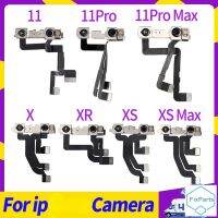 กล้องด้านหน้าขนาดเล็กเดิมสำหรับ IP HoneX XR XS XSMax 11 11PRO 11PROMAX Pro Max เซ็นเซอร์โทรศัพท์สายกล้องหน้าโค้งใบหน้า