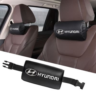 เบาะพนักพิงศีรษะแบบหนังคอที่นั่งในรถหมอนรองรับ {Automobile accessories} สำหรับ IX35 Hyundai Tucson I30 I20คูเป้เวลอสเตอร์ Kona I40 Getz Ioniq