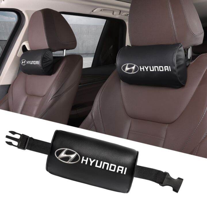 เบาะพนักพิงศีรษะแบบหนังคอที่นั่งในรถหมอนรองรับ-automobile-accessories-สำหรับ-ix35-hyundai-tucson-i30-i20คูเป้เวลอสเตอร์-kona-i40-getz-ioniq