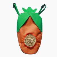 600D Oxford Cloth Carrot Hanging Feeding Rack Rabbit Hay Feeding Bag Guinea Pig Feeding Grass Bag Durable Easy to Use