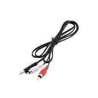 1x 3.5mm Stereo Male Plug to 2RCA Phono Male Audio AV Video Headphone Adapter Connector Cable Cord 1.5m/3m/5m