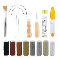 22/29PCS Curved Hand Sewing Needles Kit DIY Leather Craft Canvas Carpet Repair Tool for Car Seat Sofa Carpets Mattresses Tents