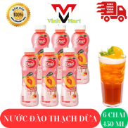 Nước Đào Thạch Dừa A-DEW Lốc 6 chai 450Ml