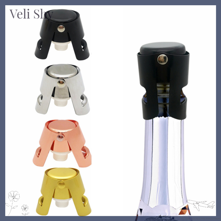 veli-shy-เครื่องหมวกแชมเปญไวน์304จุกแชมเปญสแตนเลส-ใหม่เครื่องถือจุกคอร์กแบบพกพาหมวกแชมเปญไวน์อัดลมไวน์