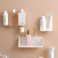 【HOT】㍿  Oblique Mouth Wall Mounted Rack Floating Shelves Cosmetics Holder Bedroom Kitchen Accessories