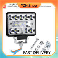 YZH ไฟ Led ทำงานสำหรับรถบรรทุก3นิ้ว9V-30V 18Led 54W 6000K แถบไฟสป็อตไลท์ IP67กันน้ำเสริมการขับขี่