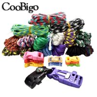 [HOT JJOZZZCXQDOU 575] 7 Strand Cores Paracord Parachute Cord Side Release Buckle Lanyard สร้อยข้อมือปีนเขาเชือก DIY Craft อุปกรณ์เสริม10ft