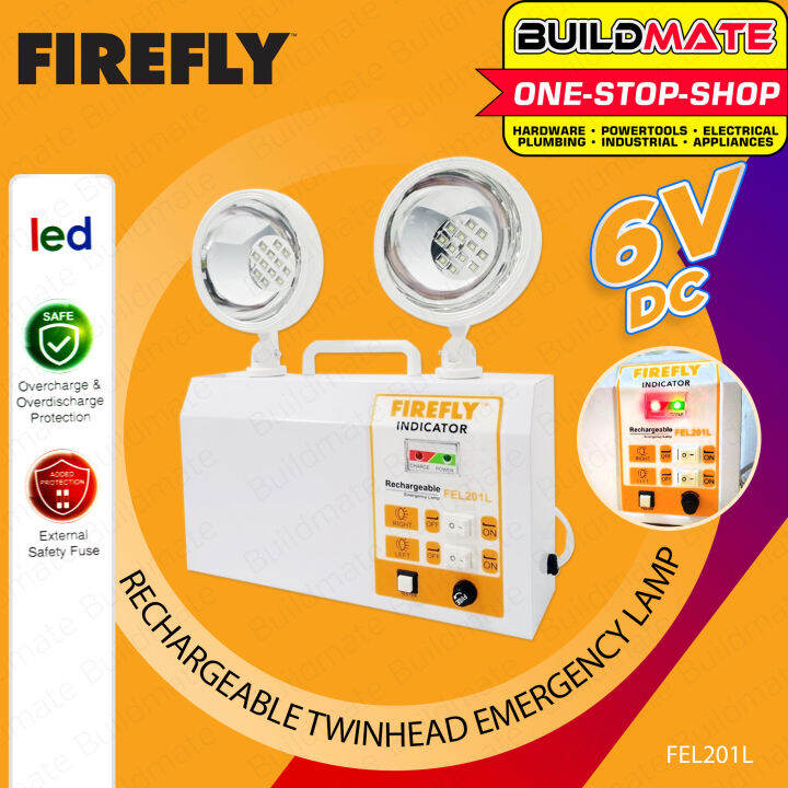 FIREFLY Quick Response Rechargeable LED Twin Head Lamp FEL201L ...